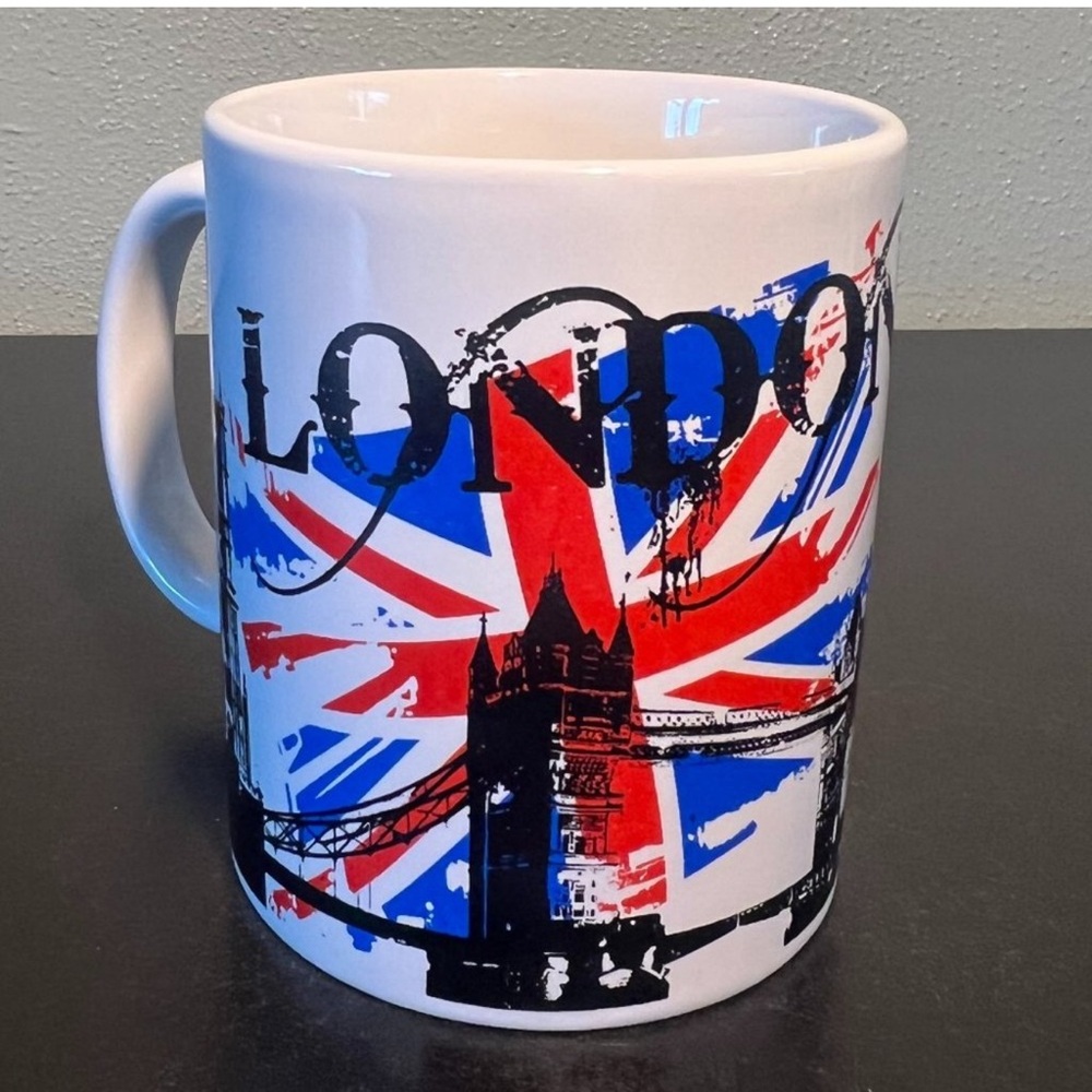 London Souvenir Mug ~ Big Ben ~ London Eye ~ Westminster Abbey ~ Tower Bridge